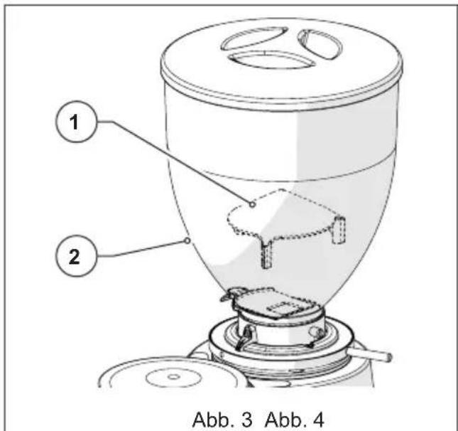 Fiorenzato F71 DK - Schutz des Kaffeeauslaufs bei Kaffemühlen mit Dosierer (Abb. 4) - 1
