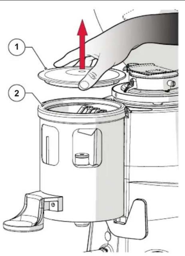 Fiorenzato F71 DK - Dosiereinstellung (nur bei Kaffemühlen mit Dosierer) - 1