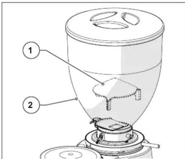 Fiorenzato F71 DK - - Protection de la sortie du café sur les moulins-doseurs (Fig. 4) - 1