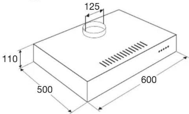 ETNA AO960ZT - Built-in dimensions - 2