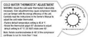 HONEYWELL HWBAP1052S2 - COLD WATER THERMOSTAT ADJUSTMENT - 1