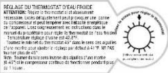 HONEYWELL HWBAP1052S2 - RÉGLAGE DU THERMOSTAT D'EAU FROIDE - 1