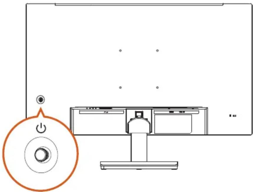 ASROCK CL27FFB - Mise sous tension/hors tension du moniteur - 1