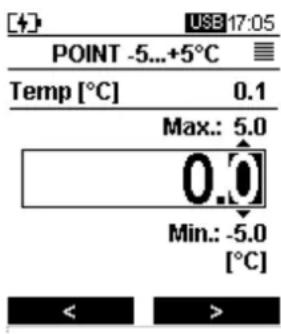 Senseca DX 121 - Calibrazione in uno dei punti disponibili: - 1