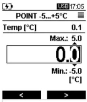 Senseca DX 121 - Calibración en uno de los puntos disponibles: - 1