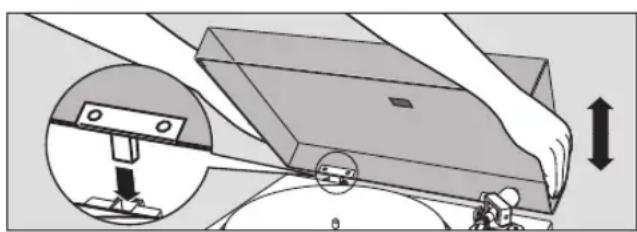 TECHNICS SL-50C - Fit the dust cover - 1
