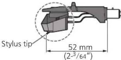 TECHNICS SL-50C - Adjust the overhang. - 1