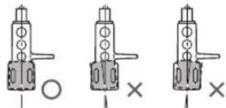 TECHNICS SL-50C - Adjust the overhang. - 2