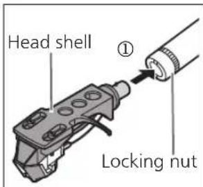 TECHNICS SL-50C - Attaching the head shell - 1