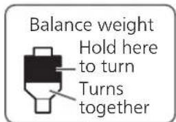 TECHNICS SL-50C - Turn the balance weight to adjust to the appropriate stylus pressure for the cartridge. - 1