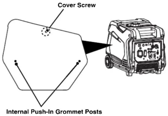 Cummins Onan P4500iDF - ENGINE SERVICE COVER - 1