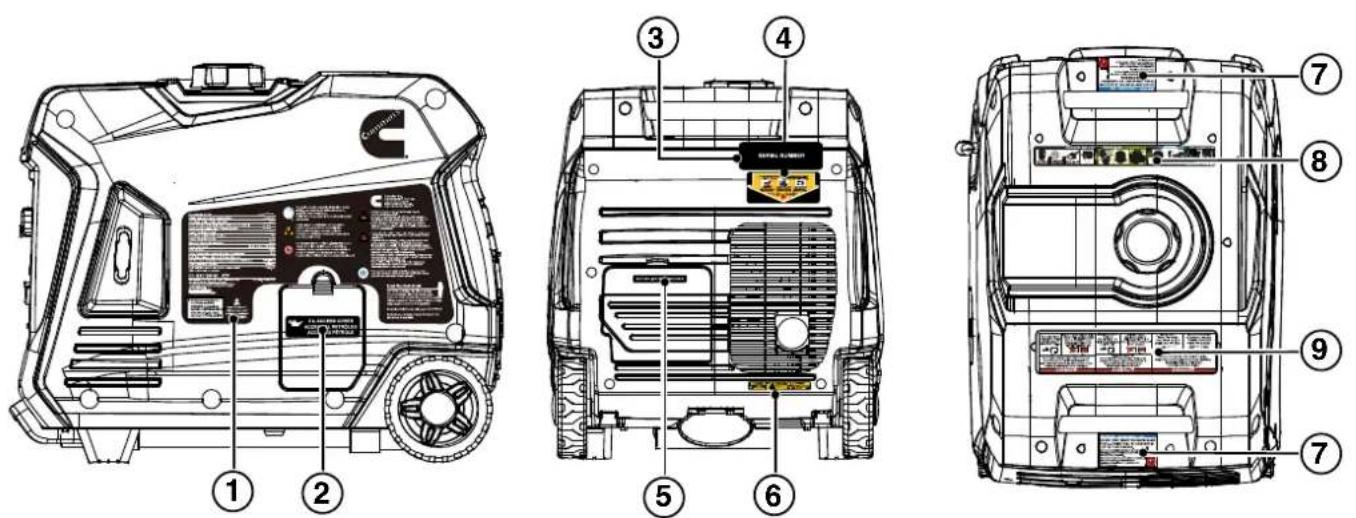 Cummins Onan P4500iDF - ADVERTENCIA - 1