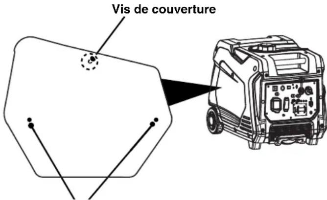 Cummins Onan P4500iDF - COUVERCLE DE SERVICE DU MOTEUR - 1