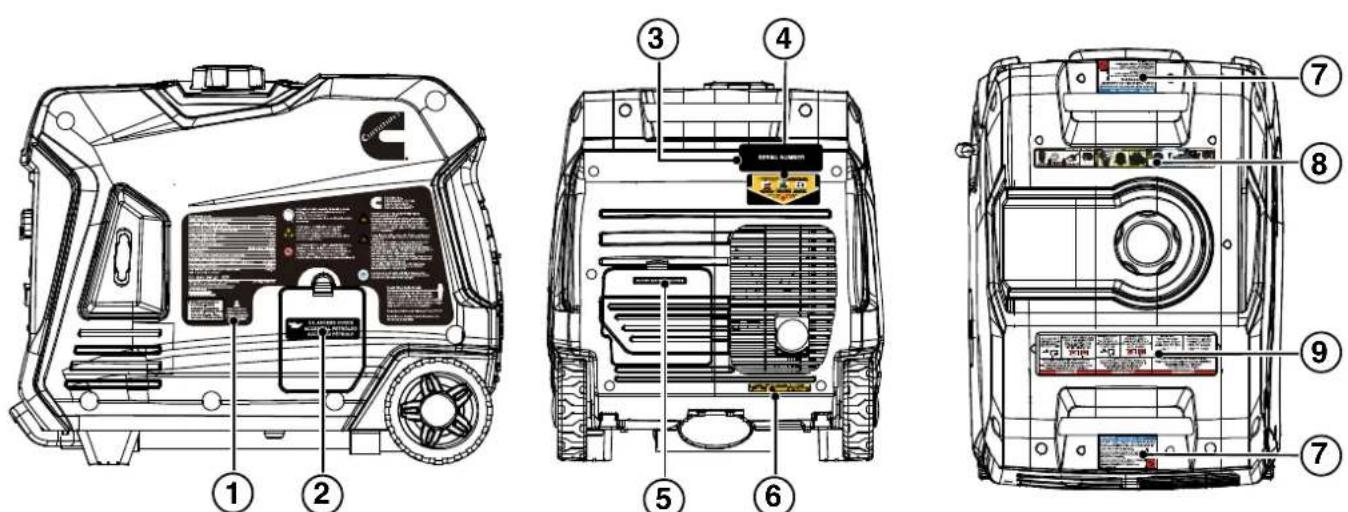 Cummins Onan P4500iDF - A VERTISSEMENT - 1