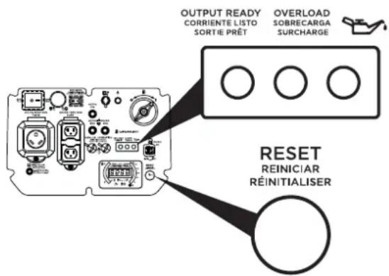 Cummins Onan P4500iDF - SURCHARGE REINITIALISER - 1