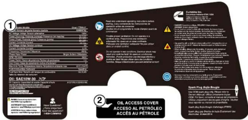 Cummins Onan P4500iDF - When storing the generator: - 2