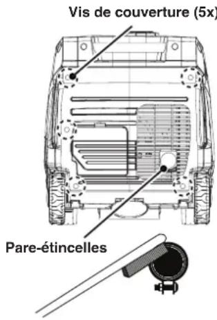 Cummins Onan P4500iDF - SERVICE DE PARE-ÉTINCELLES - 1