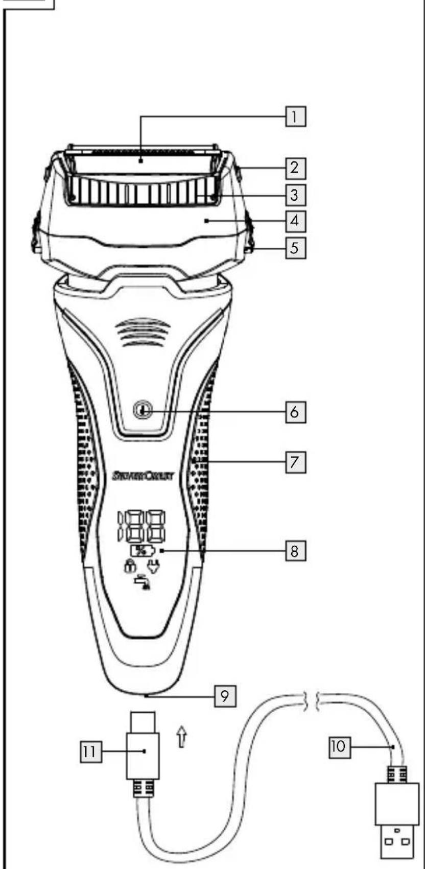 SILVERCREST SFR 3.7 A1 - ELECTRIC SHAVER - 1