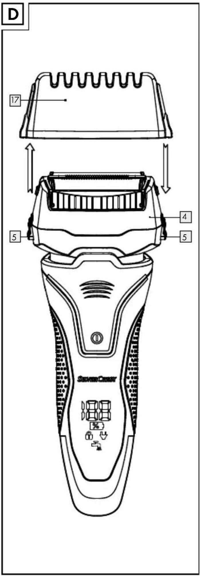 SILVERCREST SFR 3.7 A1 - ELECTRIC SHAVER - 4