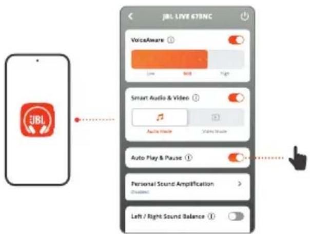 JBL Live 675NC - AUTO PLAY/PAUSE - 3