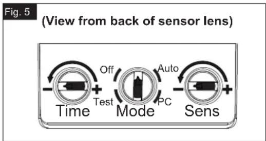 Vaxcel Lombard T0736 - Customization Options Shut-off Delay - 1