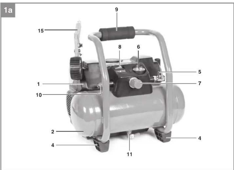 EINHELL TE-AC 36/6/8 Li OF Set-Solo - 1