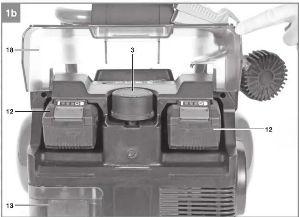 EINHELL TE-AC 36/6/8 Li OF Set-Solo - 2