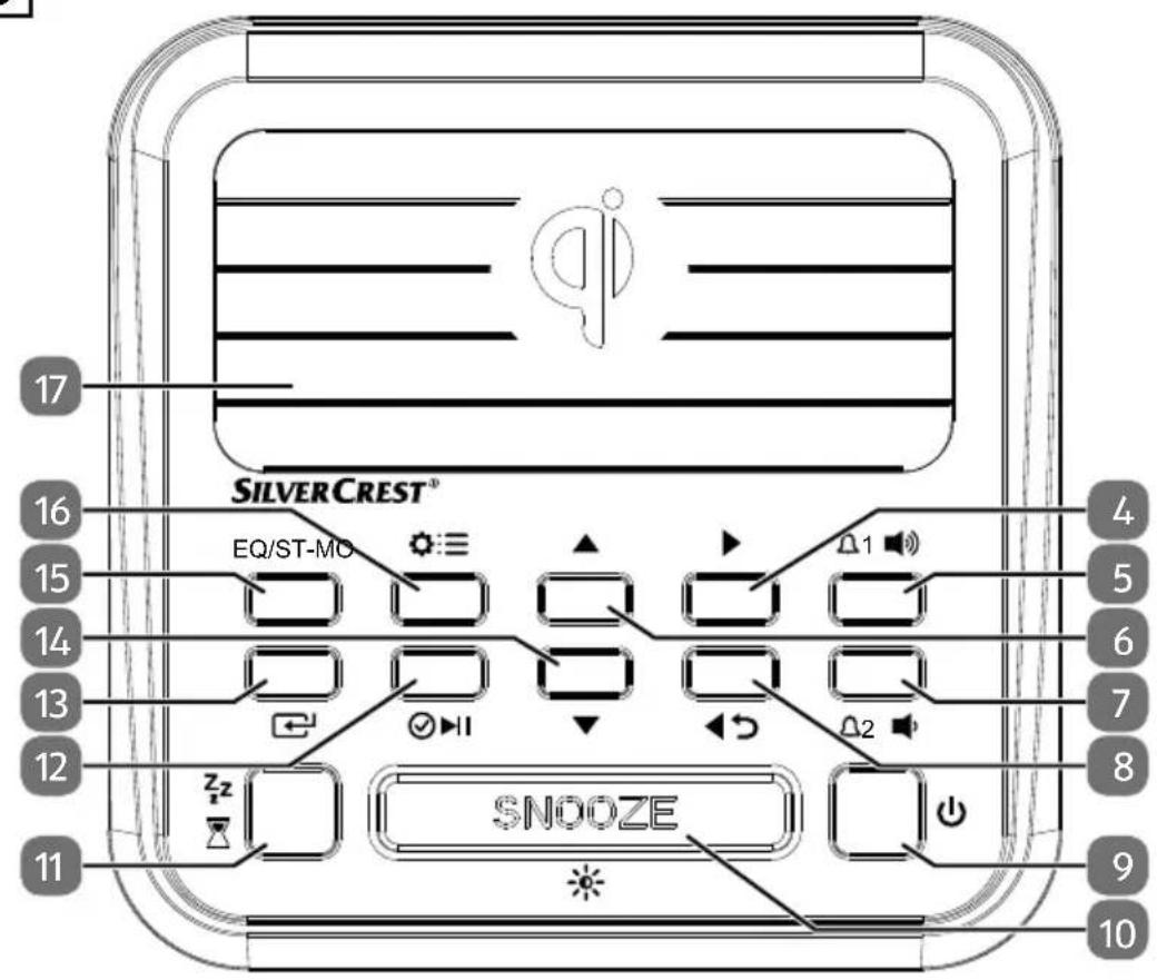 SILVERCREST SURQ 4 A2 - RADIOVÄKKEUR MED BLUETOOTH® - 2