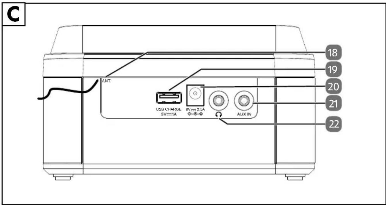 SILVERCREST SURQ 4 A2 - RADIOVÄKKEUR MED BLUETOOTH® - 3