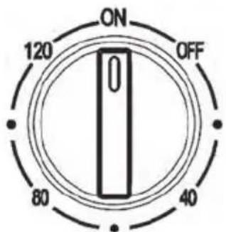 SILVERCREST STV 50 I1 - A ventilátor be- és kikapcsolása - 1