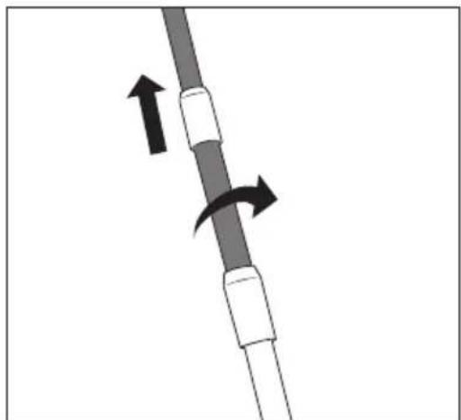SILVERCREST SRAT 4 A1 - Fitting and removing the extension rod - 2
