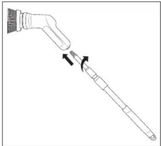 SILVERCREST SRAT 4 A1 - Fitting and removing the extension rod - 1