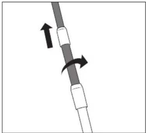 SILVERCREST SRAT 4 A1 - Fissaggio e rimozione dell'asta di prolunga - 2