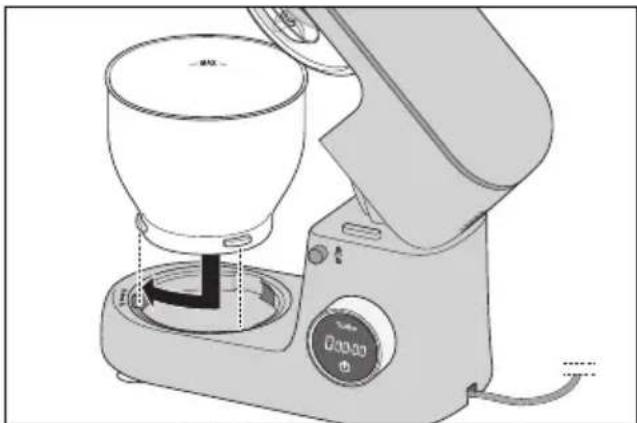 SILVERCREST SKM 600 F1 - Roerkom plaatsen - 1
