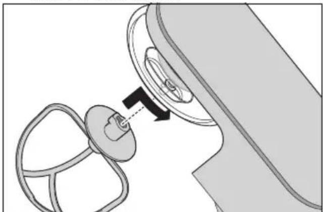 SILVERCREST SKM 600 F1 - Inserting the mixing tool - 1