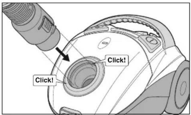 SILVERCREST SBBK 700 A2 - Inserting/removing the hose - 1