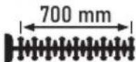 PARKSIDE PEHS 650 A1 - Pictograms and symbols Symbols on the device - 12