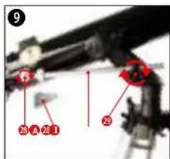 BRESSER Skylux 60/700 AZ - B | FASTENING THE TELESCOPE IN THE MOUNT AND ALIGNING IT - 4
