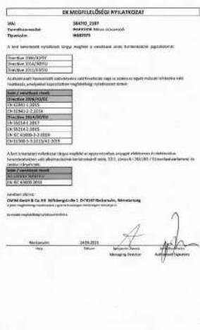 PARKSIDE PAS 5 D5 - - EK megfelelöségi nyilatkozat - 1