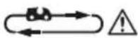 PARKSIDE PEKS 1600 D4 - Graphical symbol beneath sprocket cover - 1