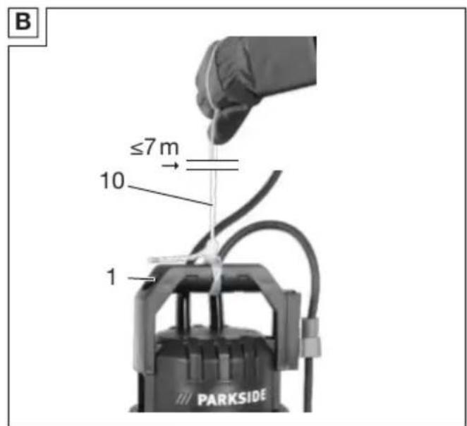 PARKSIDE PETPS 1100 A1 - Submersible Dirty Water Pump - 3