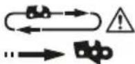 PARKSIDE PPKSA 40-Li B2 - Graphical symbol beneath sprocket cover - 1