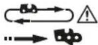 PARKSIDE PPKSA 40-Li B2 - Pictogram onder de kettingwielafdekking - 1