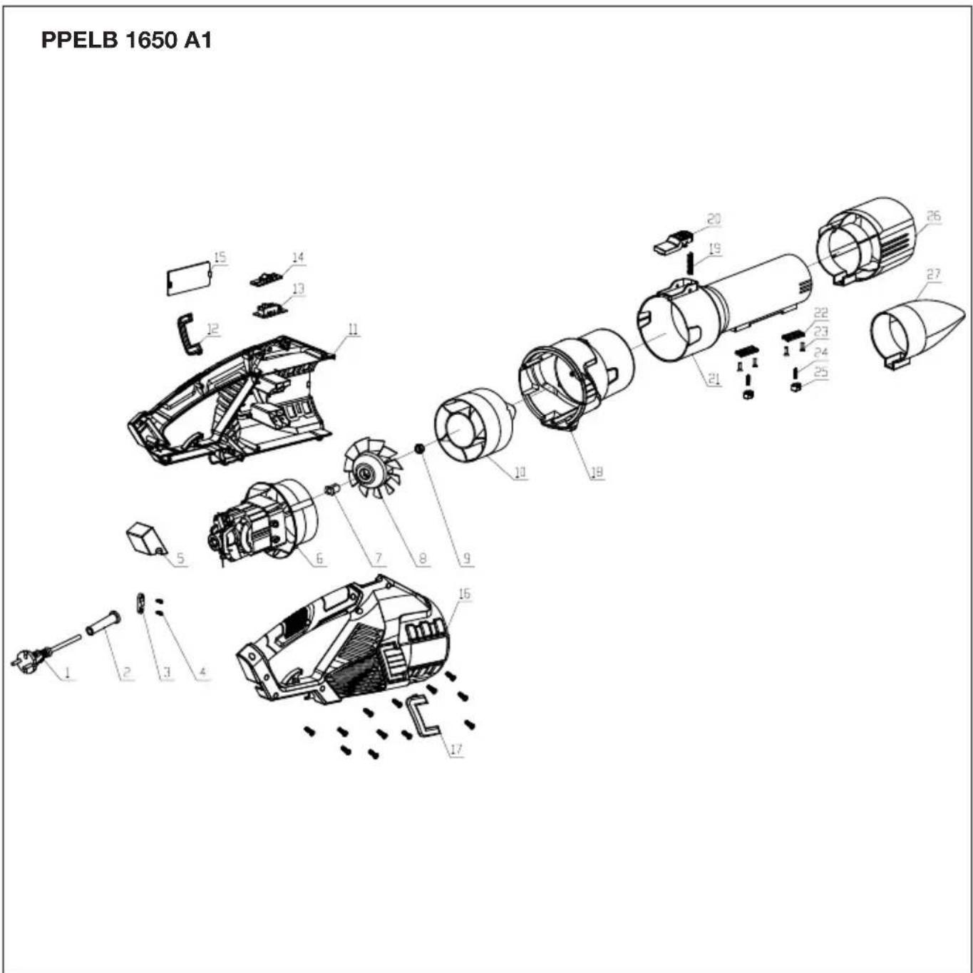PARKSIDE PPELB 1650 A1 - Oversættelse af den originale EU-overensstemmels-eserklæringen - 3