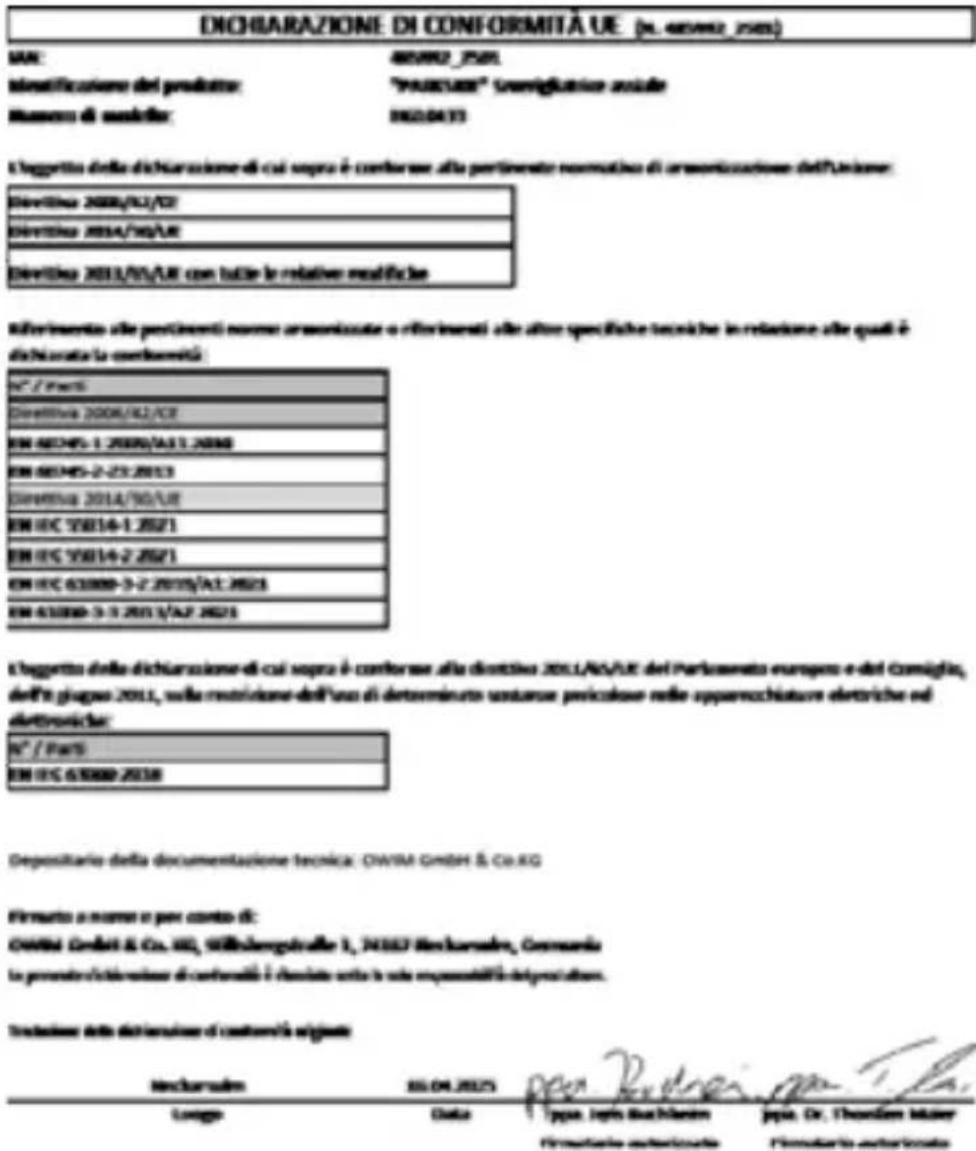 PARKSIDE PGS 500 B2 - Dichiarazione di conformità UE - 1
