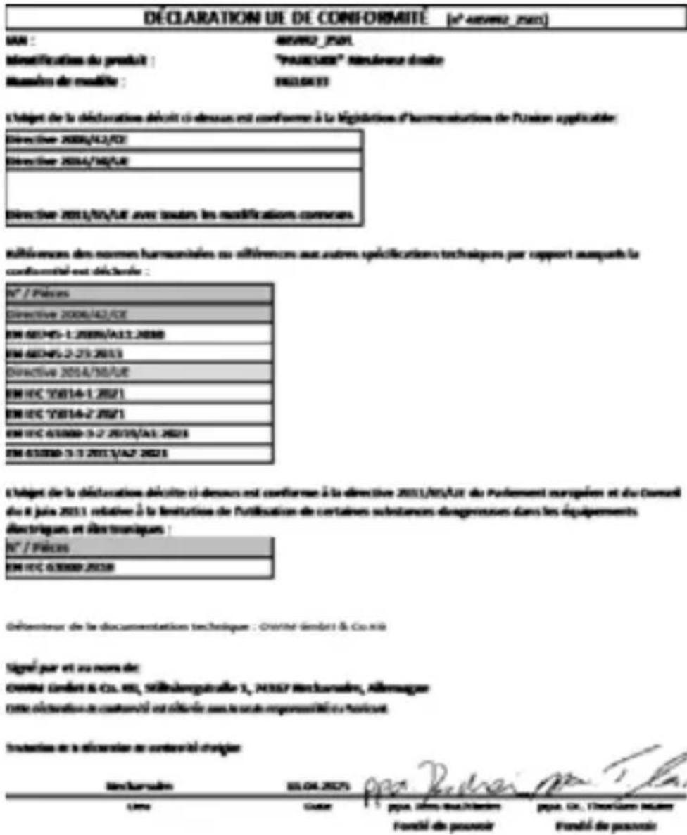 PARKSIDE PGS 500 B2 - Déclaration UE de conformité - 1
