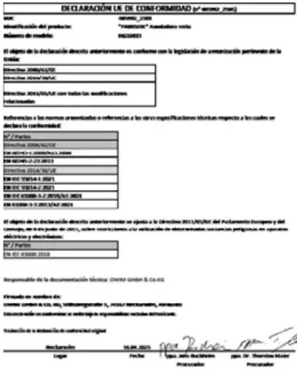 PARKSIDE PGS 500 B2 - Declaración UE de conformidad - 1