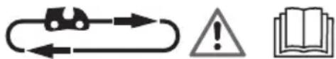 PARKSIDE PKS 1600 C2 - Graphical symbol on and under the sprocket cover: - 1