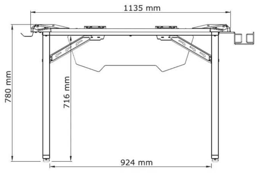 1135 mm 780 mm 716 mm 924 mm