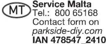PARKSIDE PBBPS 25 A2 - Service Centre - 2